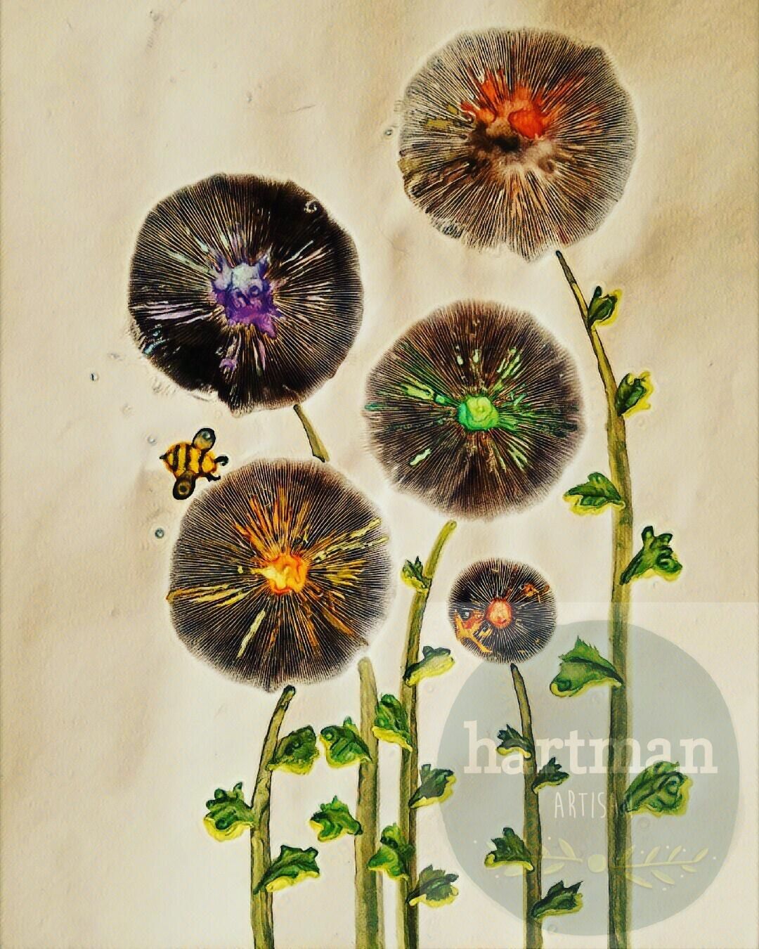 Blowflowers - 5x7 Card